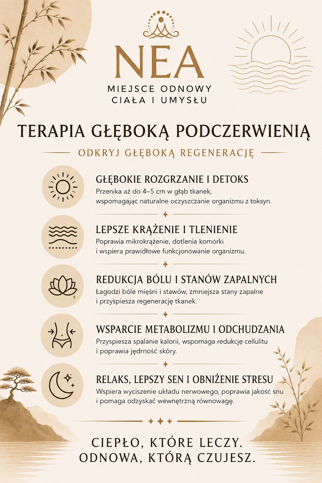 Terapia ciepłem dalekiej podczerwieni NIRE
